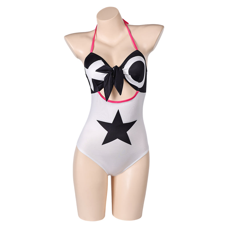 Hazbin Hotel TV Verosika Mayday Women White One-piece Swimsuit Cosplay Costume