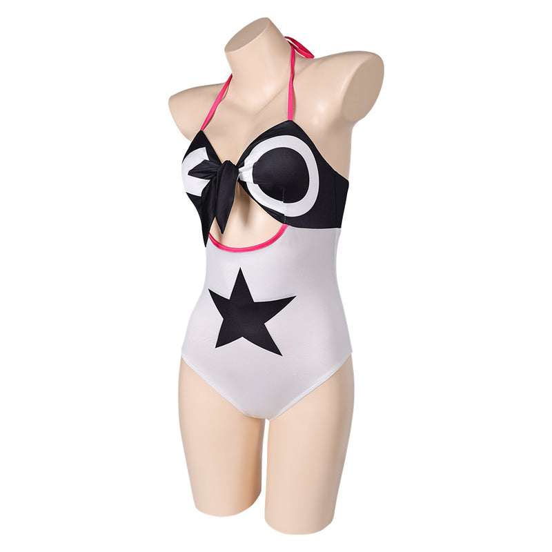 Hazbin Hotel TV Verosika Mayday Women White One-piece Swimsuit Cosplay Costume