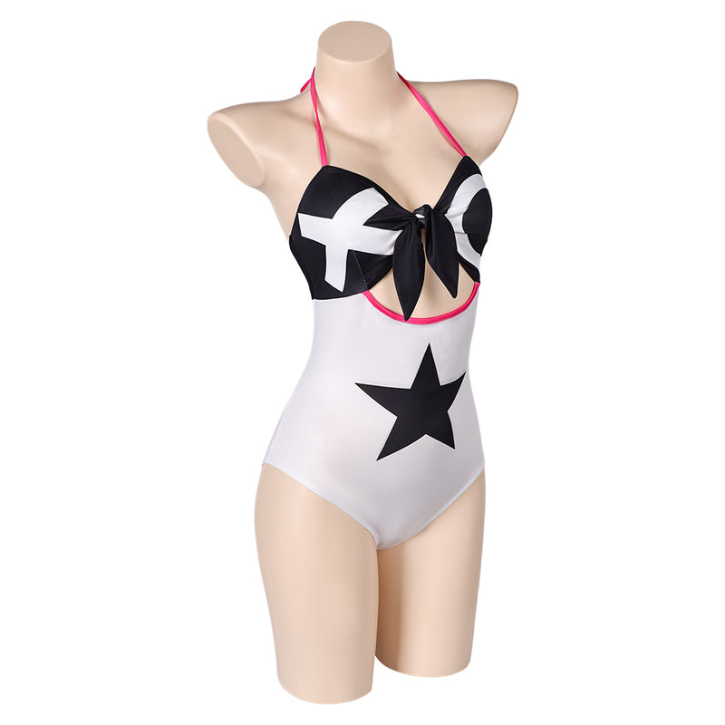 Hazbin Hotel TV Verosika Mayday Women White One-piece Swimsuit Cosplay Costume