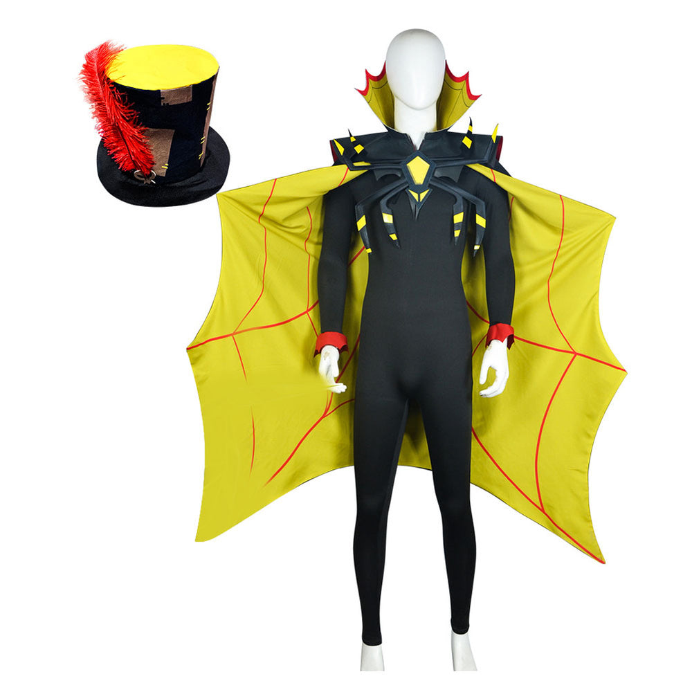 Hazbin Hotel Zestial Black Outfit Carnival Halloween Cosplay