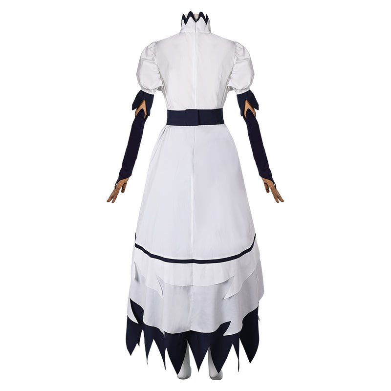 Helluva Boss Hazbin Hotel Stella Women White Dress Carnival Halloween Cosplay Costume