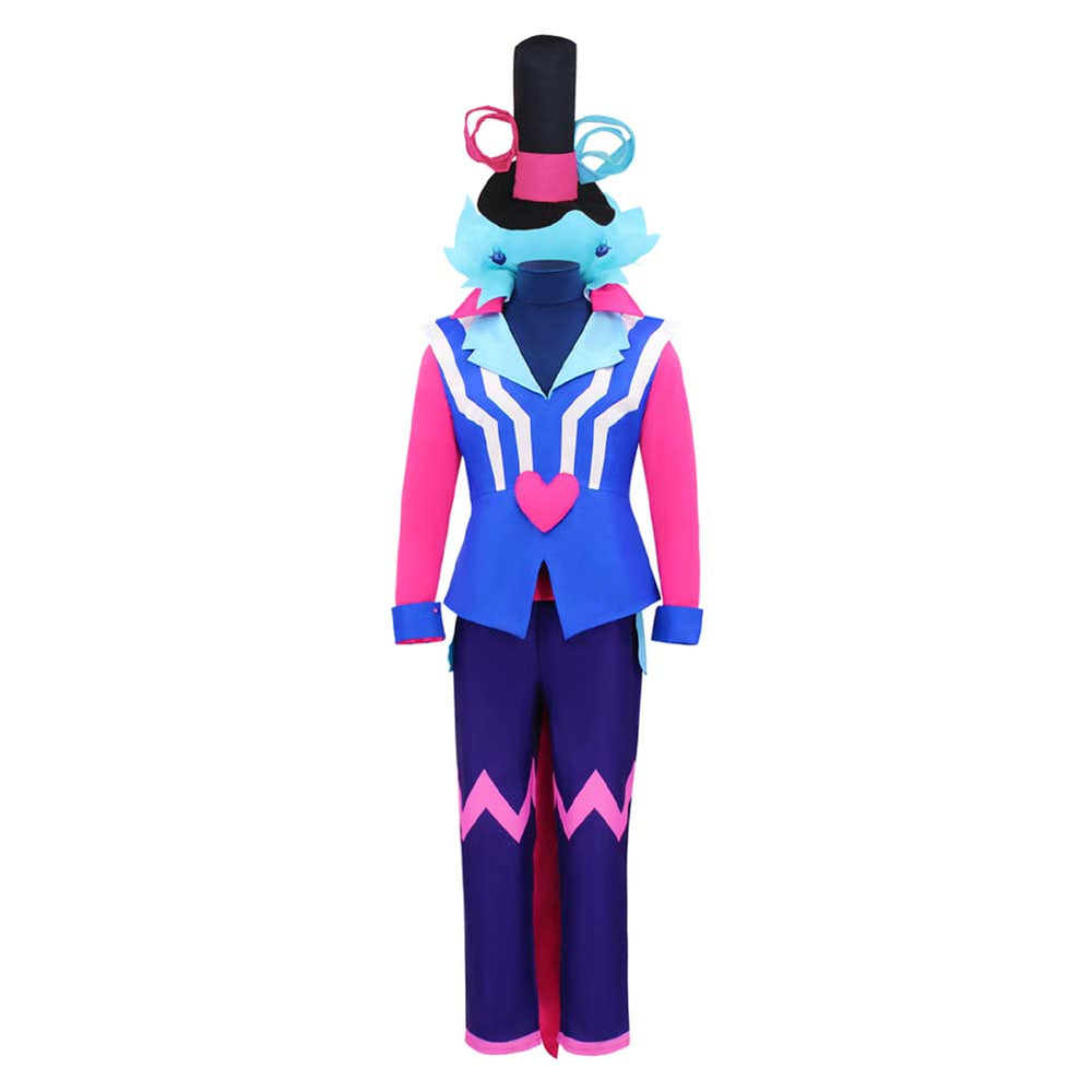 Helluva Boss Hazbin Hotel TV Asmodeus Ozzie Blue Outfit Party Carnival