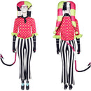 Helluva Boss Hazbin Hotel TV Fizzarolli Red Polka Dot Outfit Party Carnival Halloween Cosplay Costume
