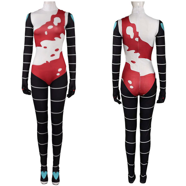 Helluva Boss Hazbin Hotel TV Fizzarolli Women Black Jumpsuit Party Carnival Halloween Cosplay Costume