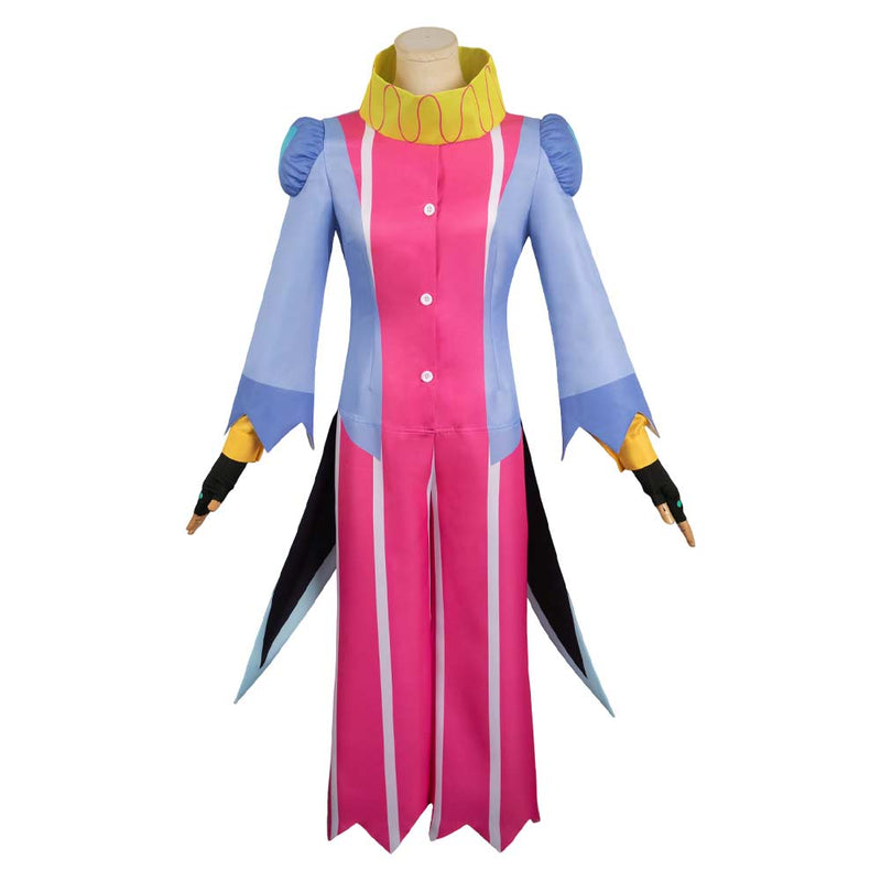 Helluva Boss Hazbin Hotel TV Fizzarolli Women Clown Outfit Party Carnival Halloween Cosplay Costume