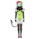 Helluva Boss Hazbin Hotel TV Fizzarolli Women Green Outfit Party Carnival Halloween Cosplay Costume