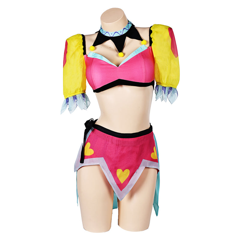 Helluva Boss Hazbin Hotel TV Fizzarolli Women Red Bikini Set Sexy Swimsuit Cosplay Costume Original Design