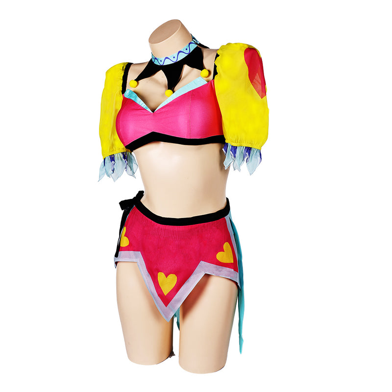 Helluva Boss Hazbin Hotel TV Fizzarolli Women Red Bikini Set Sexy Swimsuit Cosplay Costume Original Design