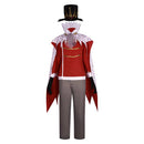 Helluva Boss Hazbin Hotel TV Stolas Red Outfit Party Carnival Halloween Cosplay Costume