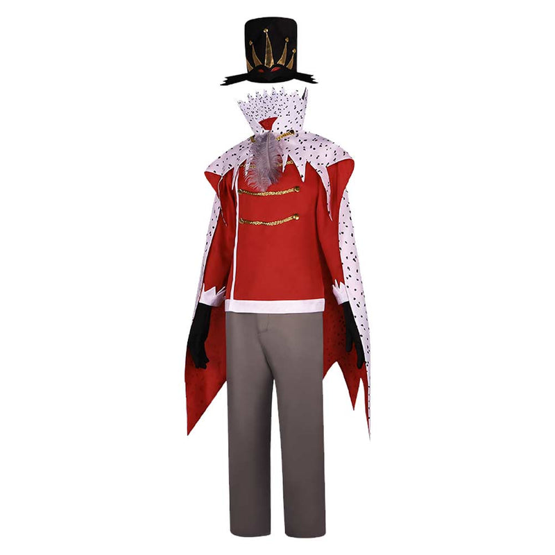 Helluva Boss Hazbin Hotel TV Stolas Red Outfit Party Carnival Halloween Cosplay Costume