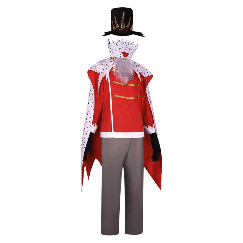 Helluva Boss Hazbin Hotel TV Stolas Red Outfit Party Carnival Halloween Cosplay Costume