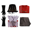 Helluva Boss Hazbin Hotel TV Stolas Red Outfit Party Carnival Halloween Cosplay Costume