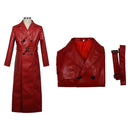 Homicipher Mr. Scarletella Red Leather Coat Carnival Halloween Cosplay Costume