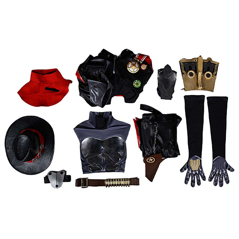 Honkai: Star Rail Game Boothill Black Outfit Party Carnival Halloween Cosplay Costume