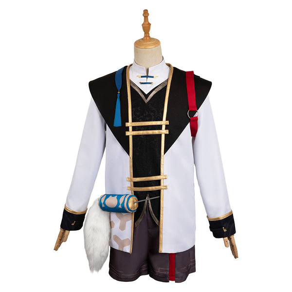 Honkai: Star Rail Game Jing Yuan White Outfit Party Carnival Halloween Cosplay Costume