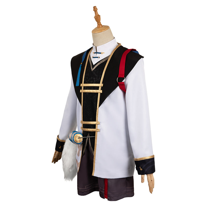 Honkai: Star Rail Game Jing Yuan White Outfit Party Carnival Halloween Cosplay Costume