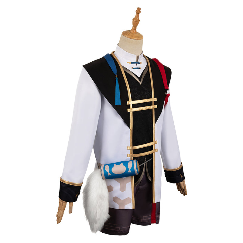 Honkai: Star Rail Game Jing Yuan White Outfit Party Carnival Halloween Cosplay Costume