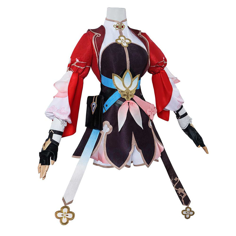 Honkai: Star Rail March 7th Women Red Dress Outfit Party Carnival Halloween Cosplay Costume Honkai: Star Rail March 7th Women Red Dress Outfit Party Carnival Halloween Cosplay Costume