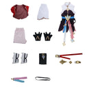 Honkai: Star Rail Game March 7th Women Red Dress Outfit Party Carnival Halloween Cosplay Costume