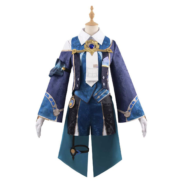 Honkai: Star Rail Game Mikhail Char Legwork Blue Outfit Party Carnival Halloween Cosplay Costume