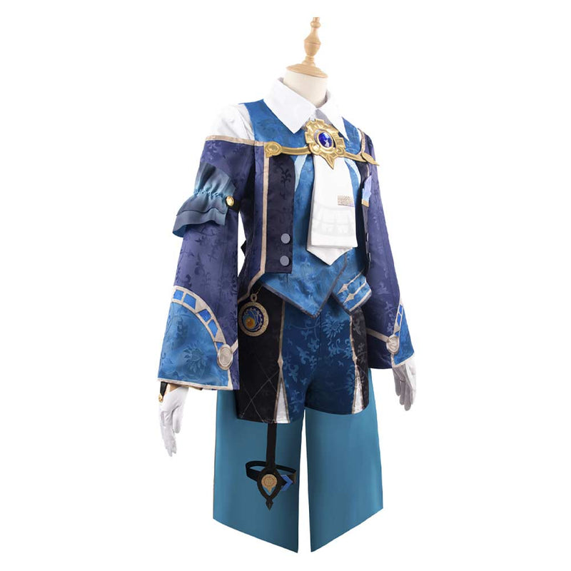 Honkai: Star Rail Game Mikhail Char Legwork Blue Outfit Party Carnival Halloween Cosplay Costume