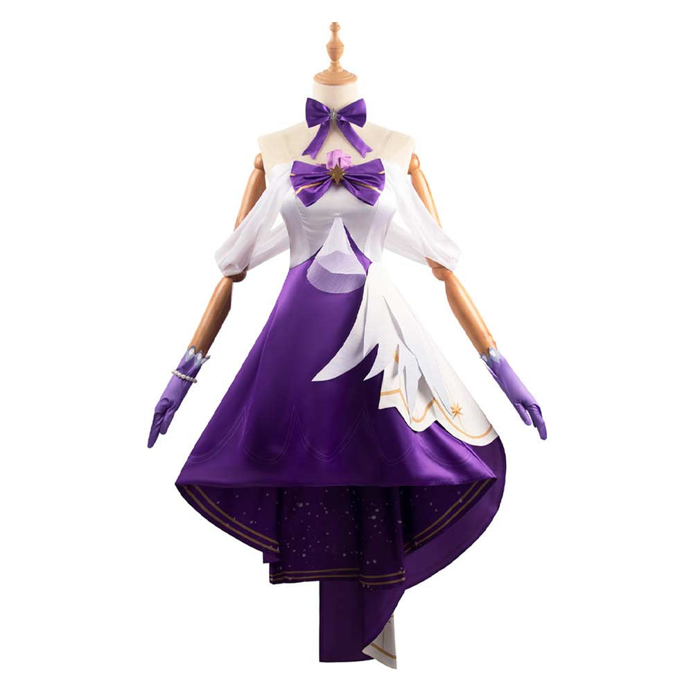 robin purple dress Nico Robin Cosplay - Square Neck Lace Dress with Fishnet Stockings OP Cosplay Costume