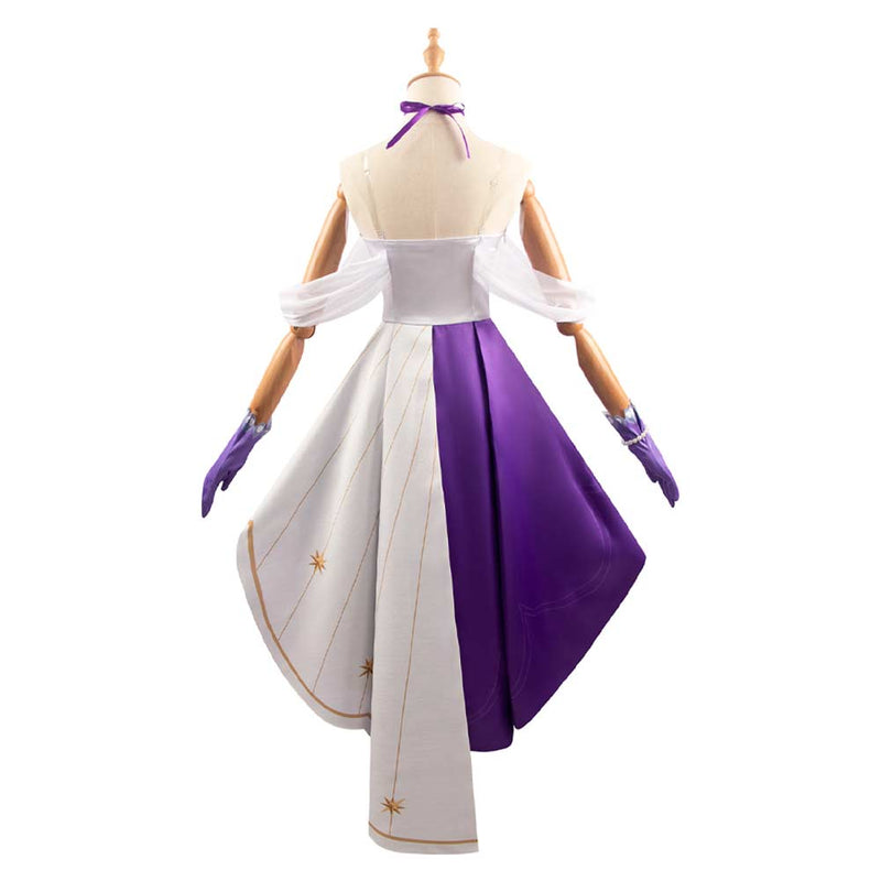 Honkai: Star Rail Game Robin Women Purple Dress Party Carnival Halloween Cosplay Costume