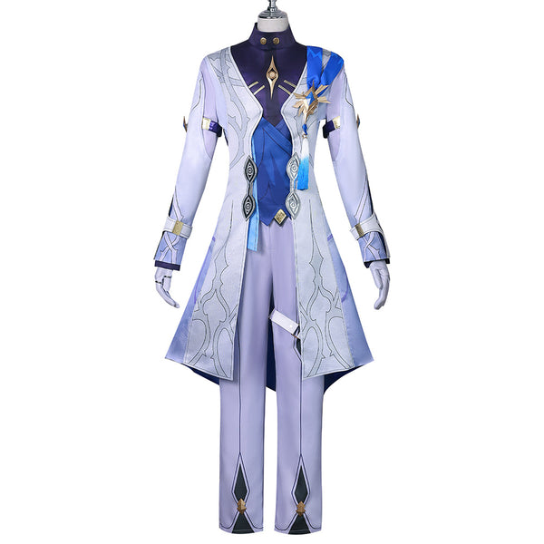 Honkai: Star Rail Game Sunday White Blue Outfit Party Carnival Halloween Cosplay Costume