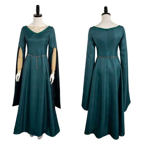 House of the Dragon TV Alicent Hightower Women Green Dress Outfits Cosplay Costume