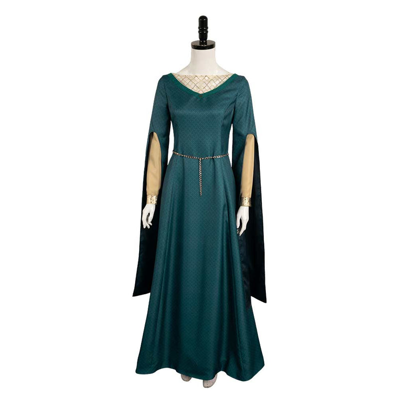 House of the Dragon TV Alicent Hightower Women Green Dress Outfits Cosplay Costume