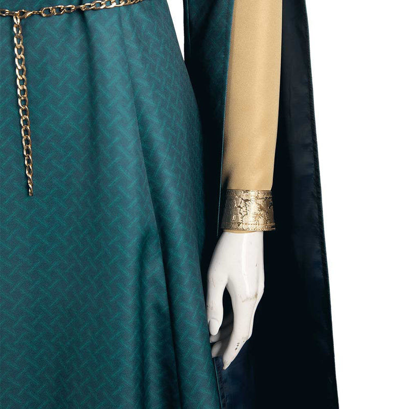 House of the Dragon Alicent Hightower Women Green Dress Outfits Cosplay Costume House of the Dragon Alicent Hightower Women Green Dress Outfits Cosplay Costume