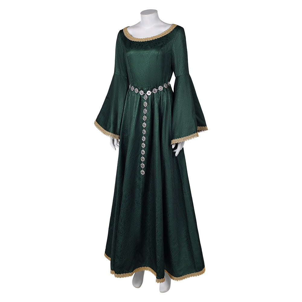 House of the Dragon Alicent Hightower Women Green Dress Party Carnival Halloween Cosplay Costume House of the Dragon Alicent Hightower Women Green Dress Party Carnival Halloween Cosplay Costume