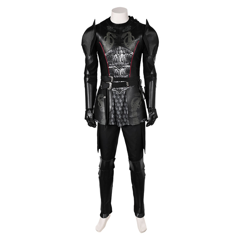 House of the Dragon TV Daemon Targaryen Black Leather Outfit Party Carnival Halloween Cosplay Costume