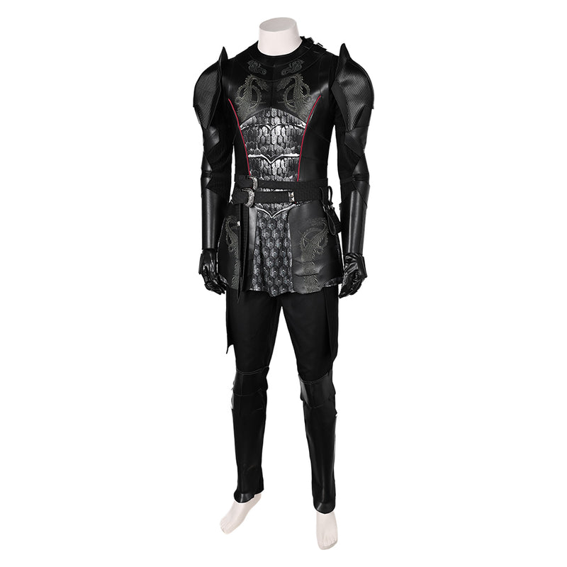 House of the Dragon TV Daemon Targaryen Black Leather Outfit Party Carnival Halloween Cosplay Costume