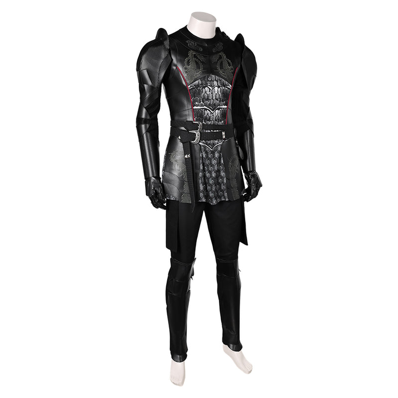 House of the Dragon TV Daemon Targaryen Black Leather Outfit Party Carnival Halloween Cosplay Costume