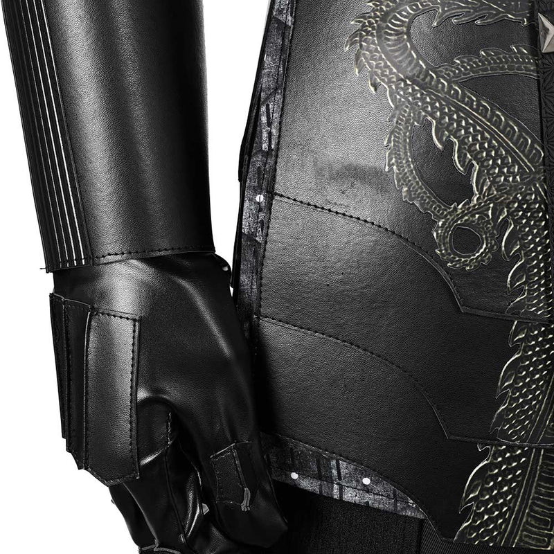 House of the Dragon TV Daemon Targaryen Black Leather Outfit Party Carnival Halloween Cosplay Costume