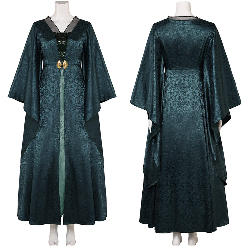 House of the Dragon Helaena Targaryen Women Green Dress Party Carnival Halloween Cosplay Costume House of the Dragon Helaena Targaryen Women Green Dress Party Carnival Halloween Cosplay Costume