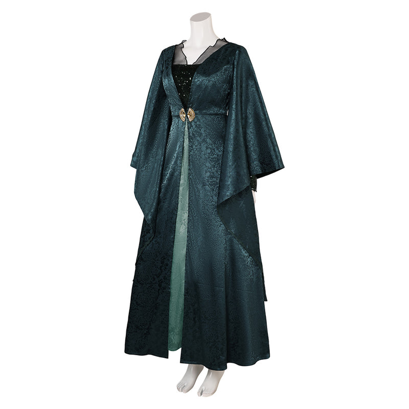 House of the Dragon TV Helaena Targaryen Women Green Dress Party Carnival Halloween Cosplay Costume