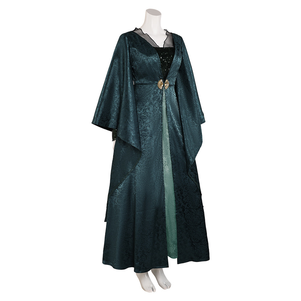 House Of The Dragon Helaena Targaryen Women Green Dress Party Carnival house-of-the-dragon-helaena-targaryen-women-green-dress-party-carnival