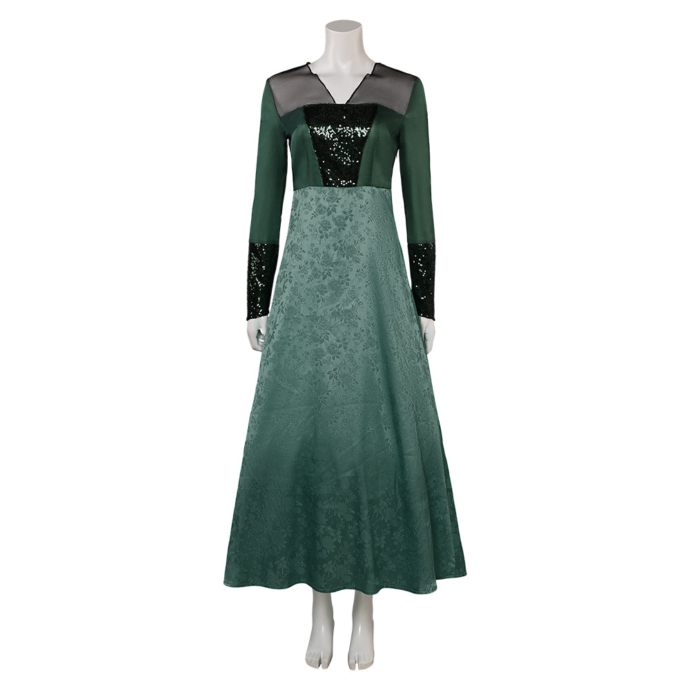 House of the Dragon Helaena Targaryen Women Green Dress Party Carnival Halloween Cosplay Costume