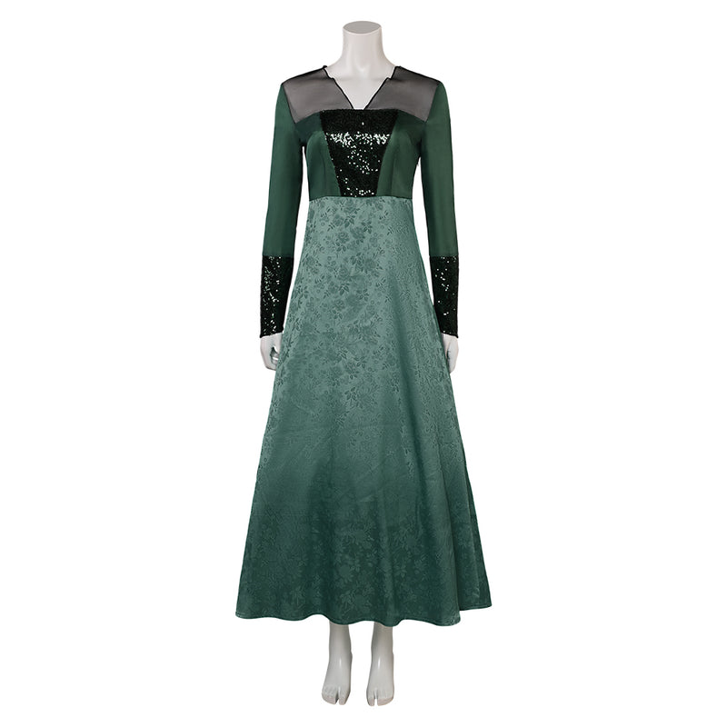 House of the Dragon Helaena Targaryen Women Green Dress Party Carnival Halloween Cosplay Costume House of the Dragon Helaena Targaryen Women Green Dress Party Carnival Halloween Cosplay Costume