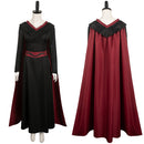 House of the Dragon TV Princess Rhaenys Targaryen Women Black Dress With Cloak Cosplay Costume