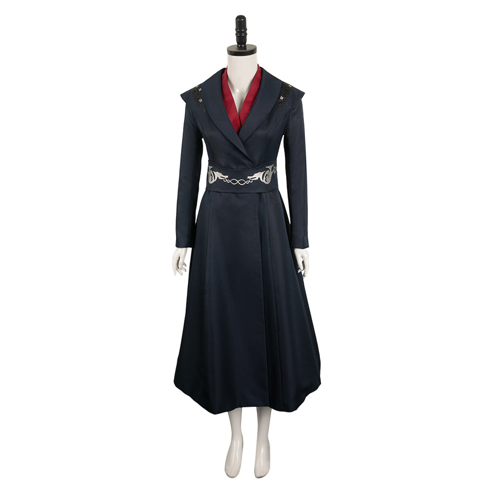 knee length dresses for ladies Black Wool Hooded Coat – Vintage Maxi Overcoat for Women 1839 Gray / Xs main image 1