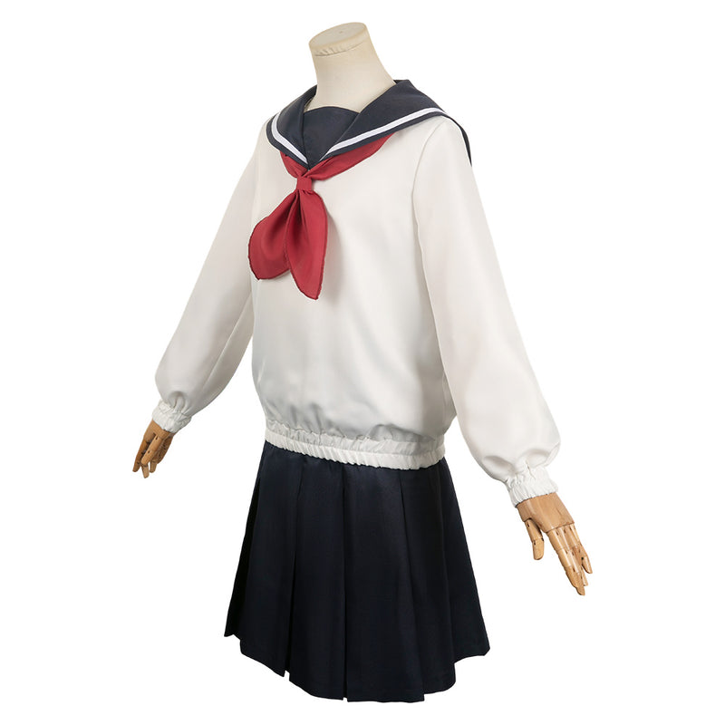 How to Become Ordinary Anime Yuki Osanai Women White Uniform Dress Cosplay Costume