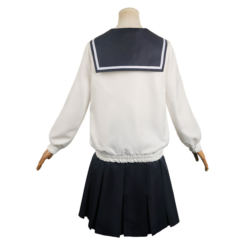 How to Become Ordinary Anime Yuki Osanai Women White Uniform Dress Cosplay Costume