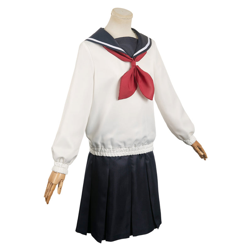 How to Become Ordinary Anime Yuki Osanai Women White Uniform Dress Cosplay Costume