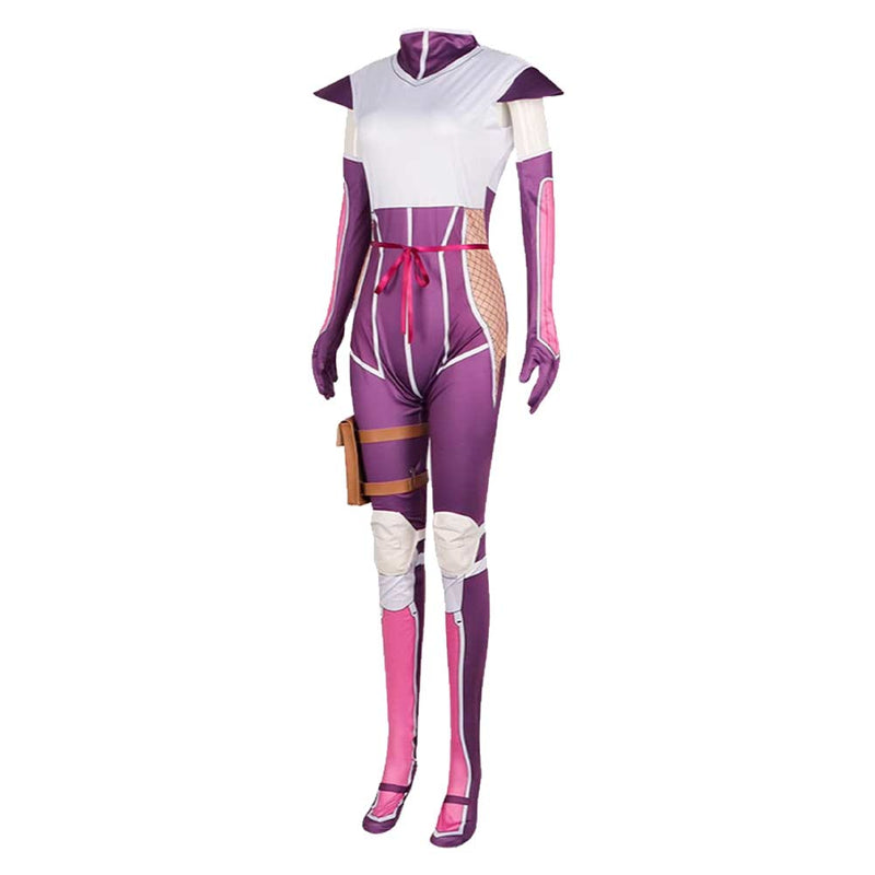 I'm Living with an Otaku NEET Kunoichi!? Ayame Momochi Women Purple Jumpsuit Cosplay Costume