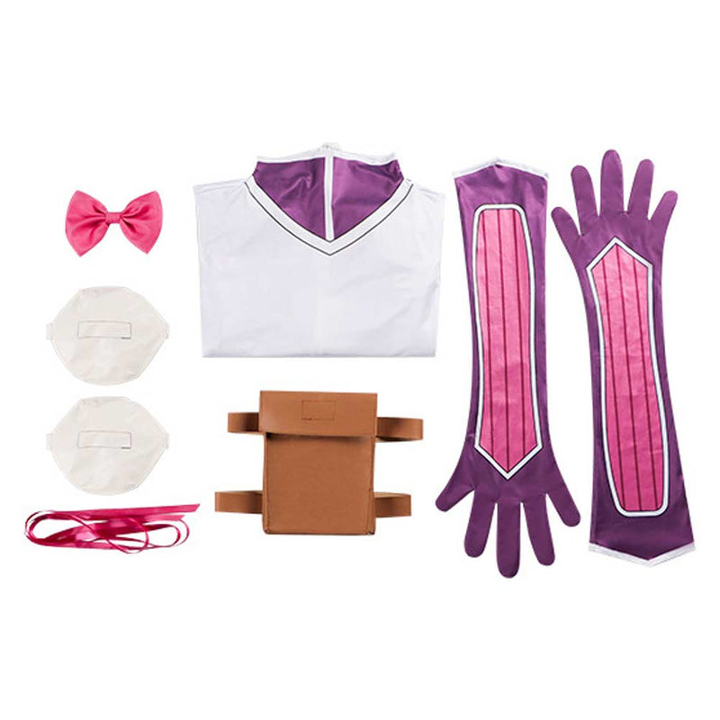 I'm Living with an Otaku NEET Kunoichi!? Ayame Momochi Women Purple Jumpsuit Cosplay Costume