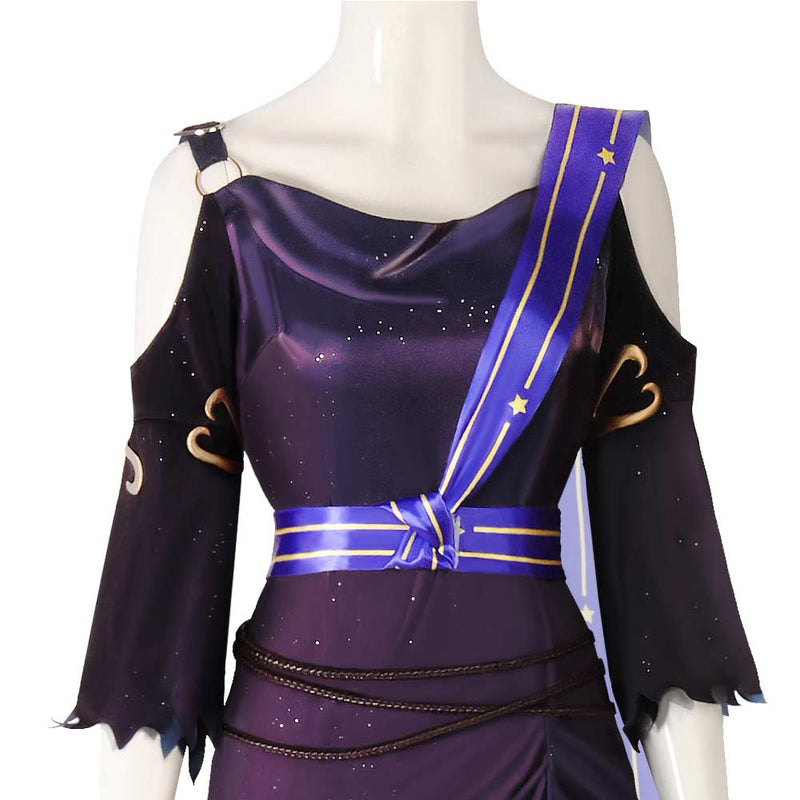 Identity V Priestess The Envoy of Yog-Sothoth Women Purple Dress Outfit Cosplay Costume