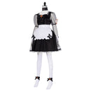 Identity V Scarlet Priestess Women Black Maid Dress Carnival Halloween Cosplay Costume